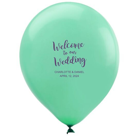 Welcome to our Wedding Latex Balloons